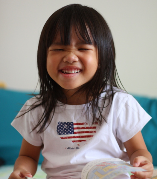 Zara Smiling for Camera