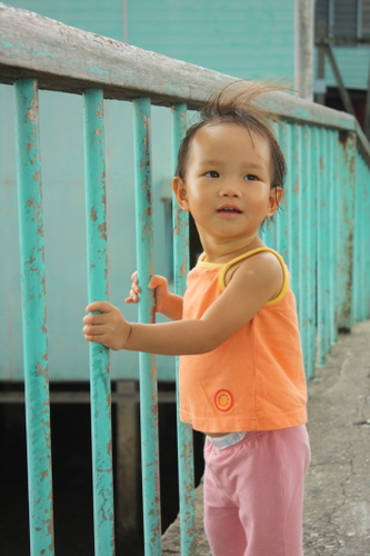 Zaria at a bridge - Pulau Ketam
