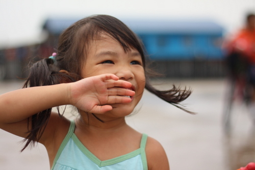 Zara having a good laugh - Pulau Ketam