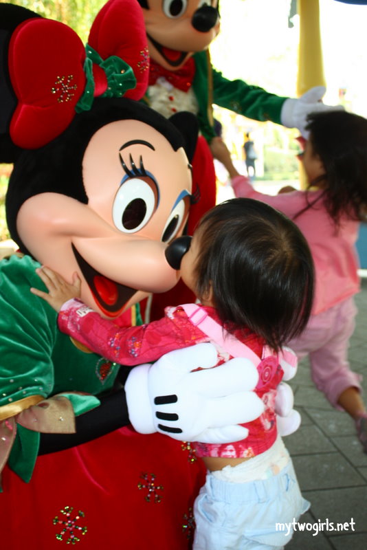 Zaria with Minnie Mouse