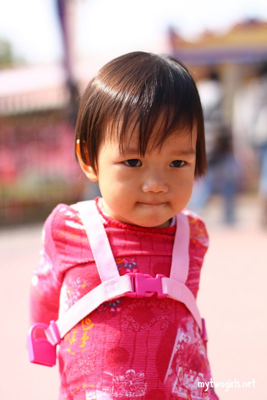 Zaria stretching after the rides