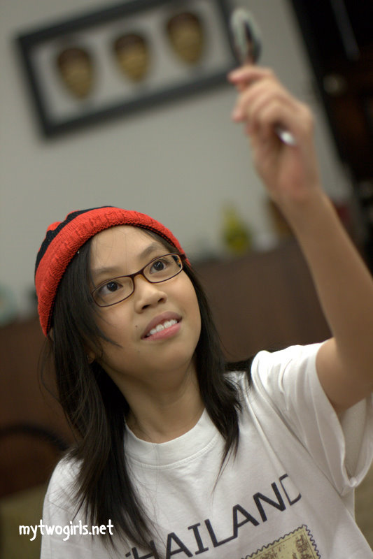 Sam doing magic show