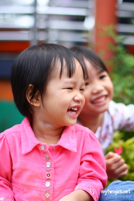 Zaria and Zara sharing a joke