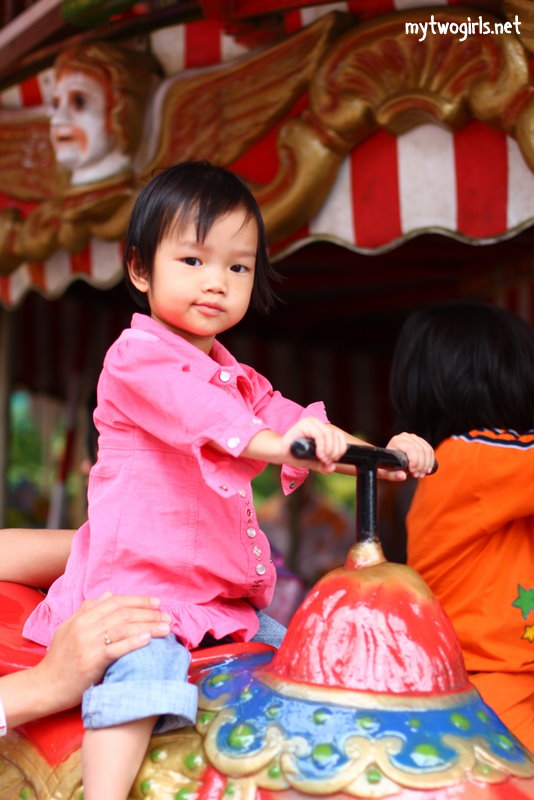 Zaria on the carousel