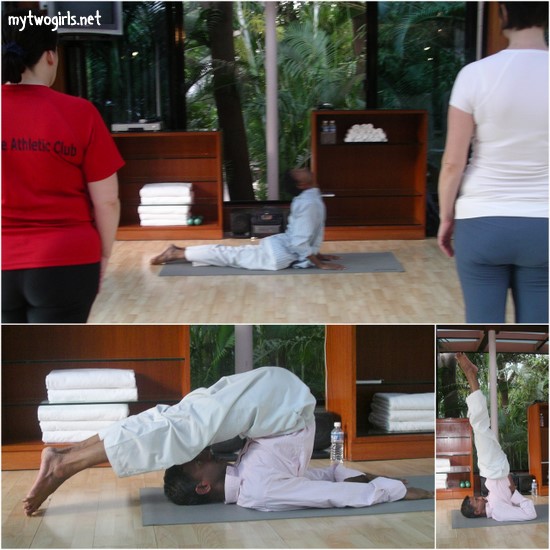 Leela Palace daily yoga session