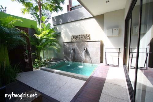 Our plunge pool at Cicada Luxury Townhouse