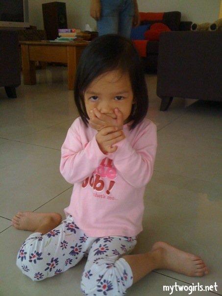 Zaria trying to avoid taking medicine