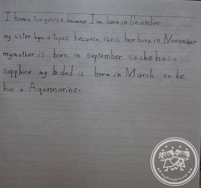 My Family's birthstone